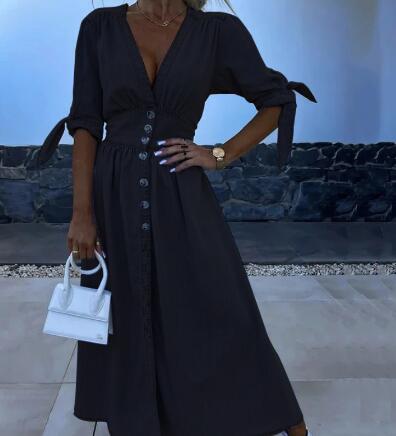 Chic Rosana Long Denim Dress - Elegant Women's Wear